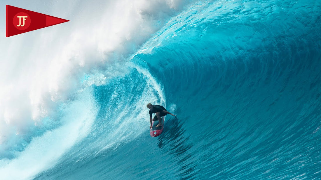 Surfer riding the ghost on a big wave action shot