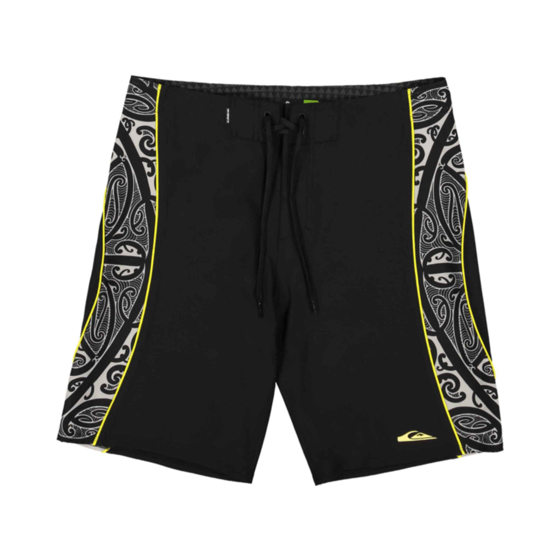 Quiksilver Men's Mangotu Boardshort in Black with 18-inch outseam, 4-way stretch fabric and back patch pocket, available at Freeride Surf & Skate NZ.