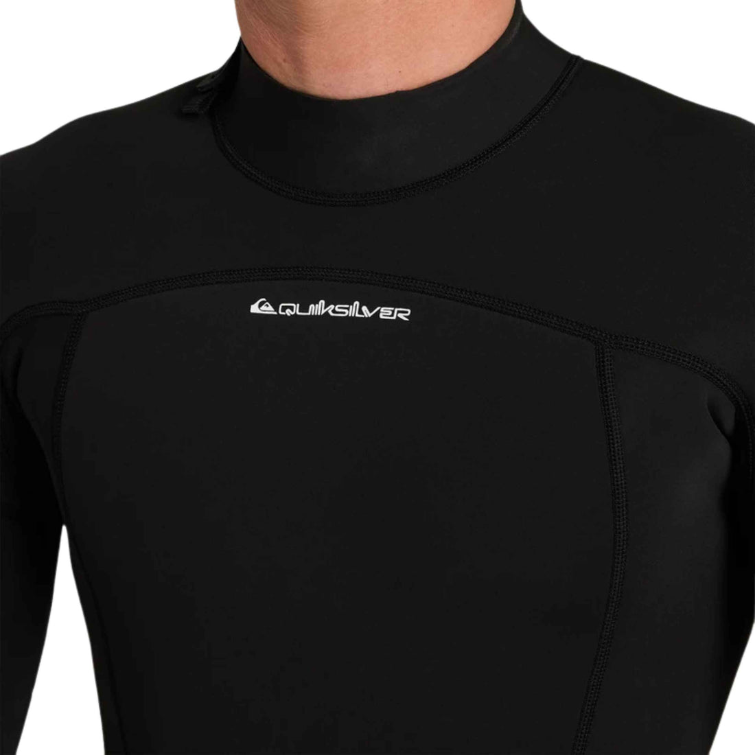Quiksilver Men's Surf School Rental 3/2mm Back Zip Steamer wetsuit featuring FREEMAX stretch neoprene, flatlock seams and reinforced construction, available at Freeride Surf & Skate NZ.