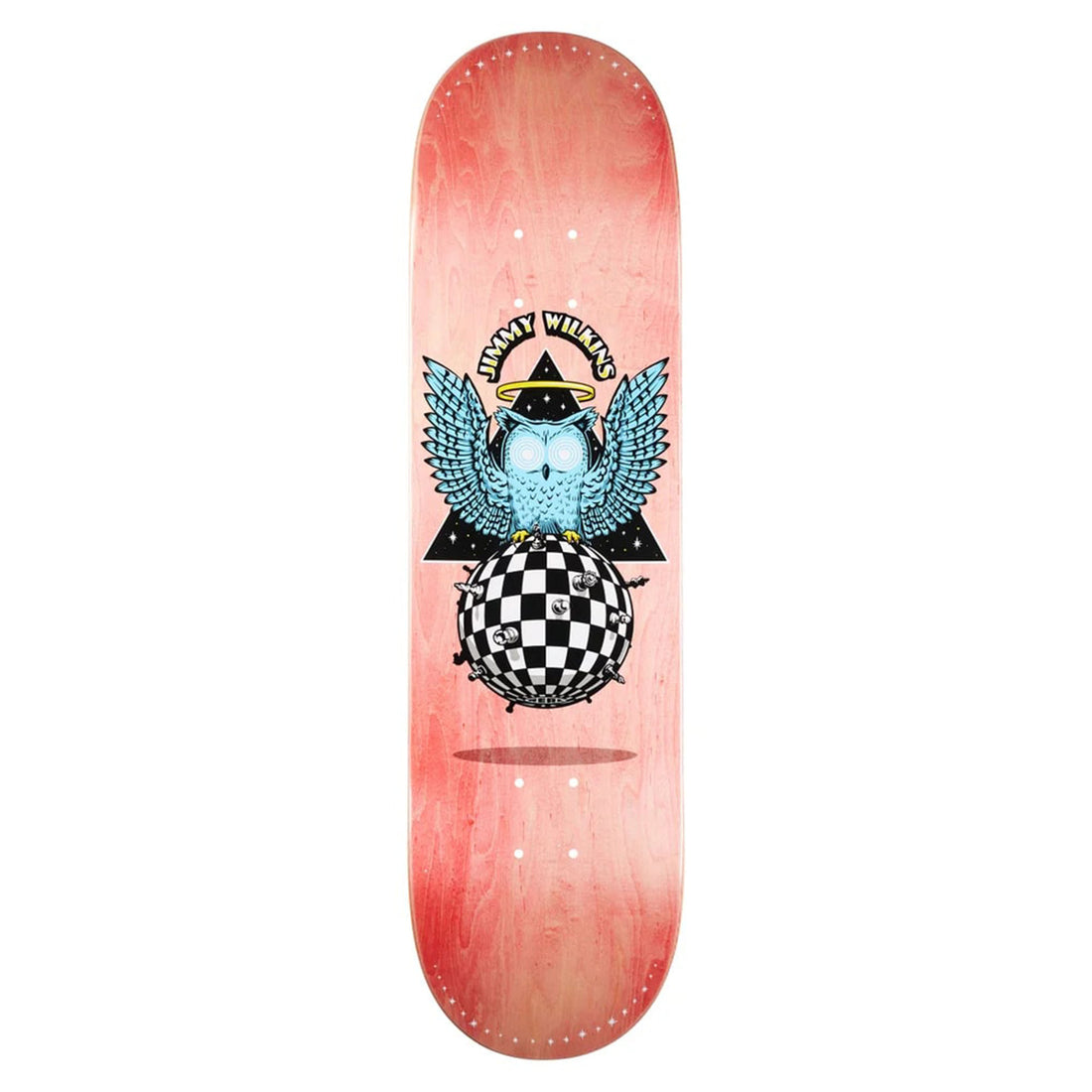 Real Skateboards Jimmy Wilkins Levitation Deck 8.25 Pink Orange Salmon Bold Graphic shop Freeride Surf & Skate NZ