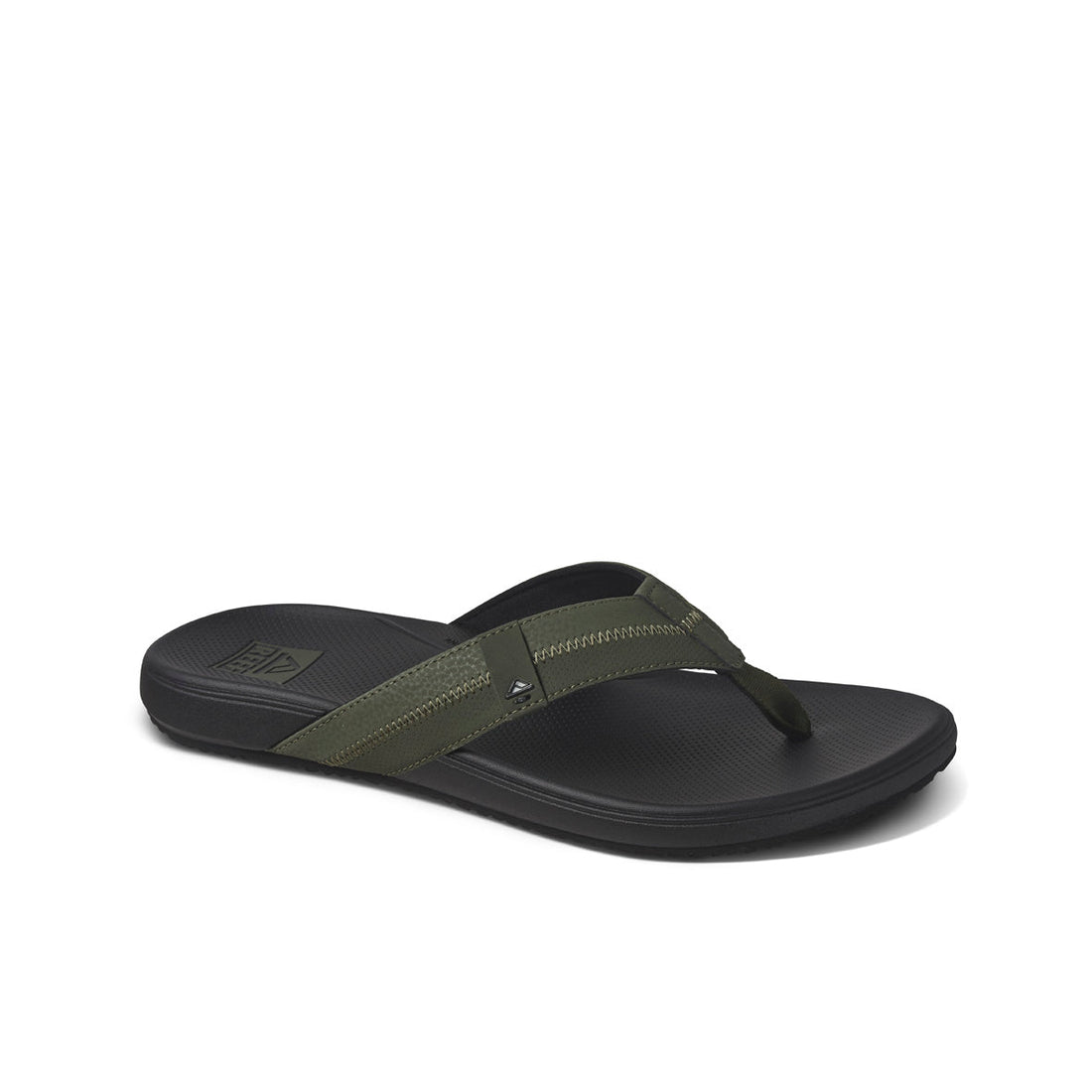 Reef Cushion Phantom 2.0 Jandal in Olive Black available at Freeride Surf & Skate NZ.
