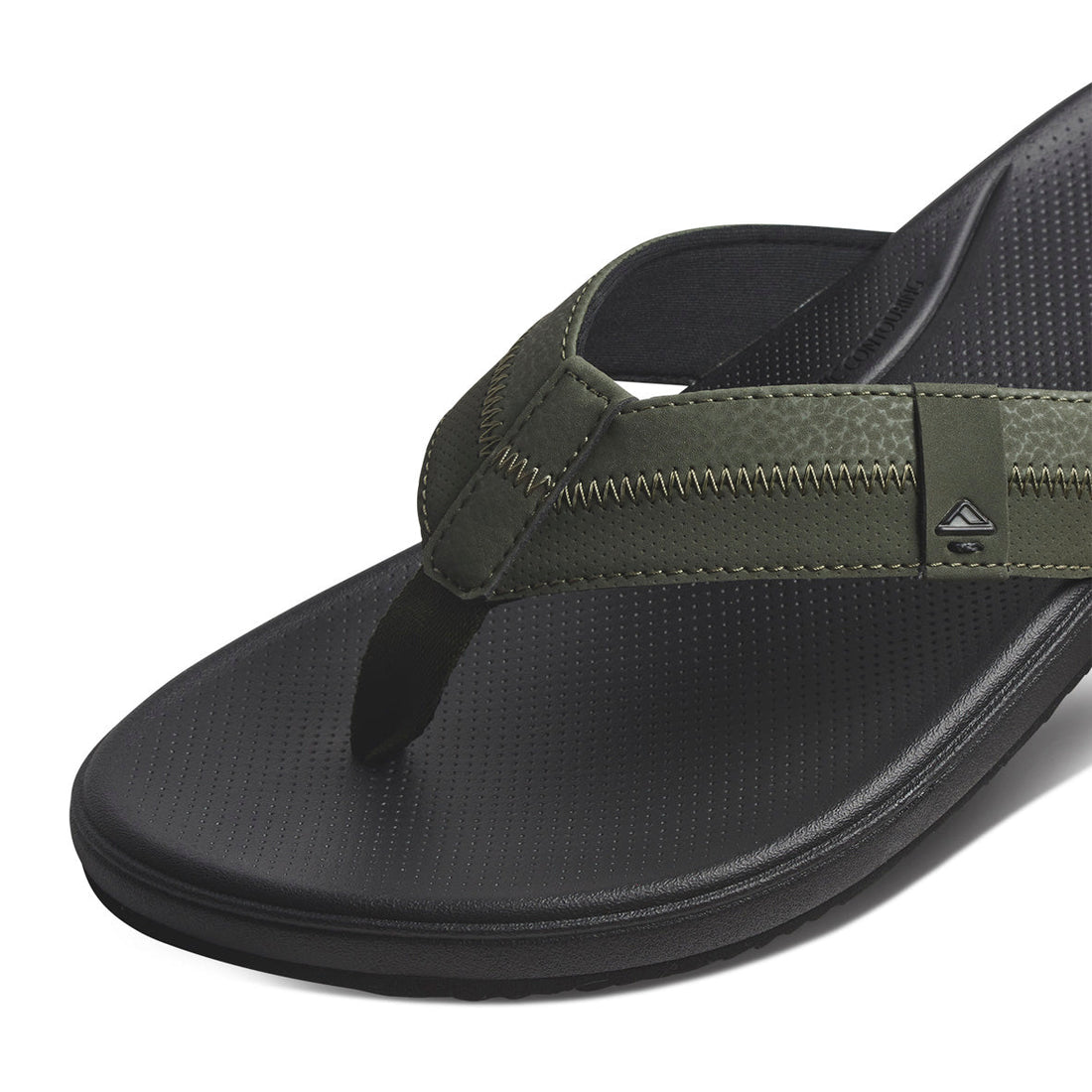 Reef Cushion Phantom 2.0 Jandal in Olive Black available at Freeride Surf & Skate NZ.