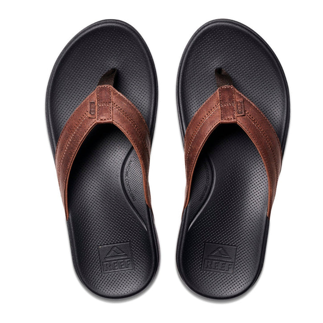 Reef Cushion Phantom LE 2.0 Jandal in Black Brown available at Freeride Surf & Skate NZ.