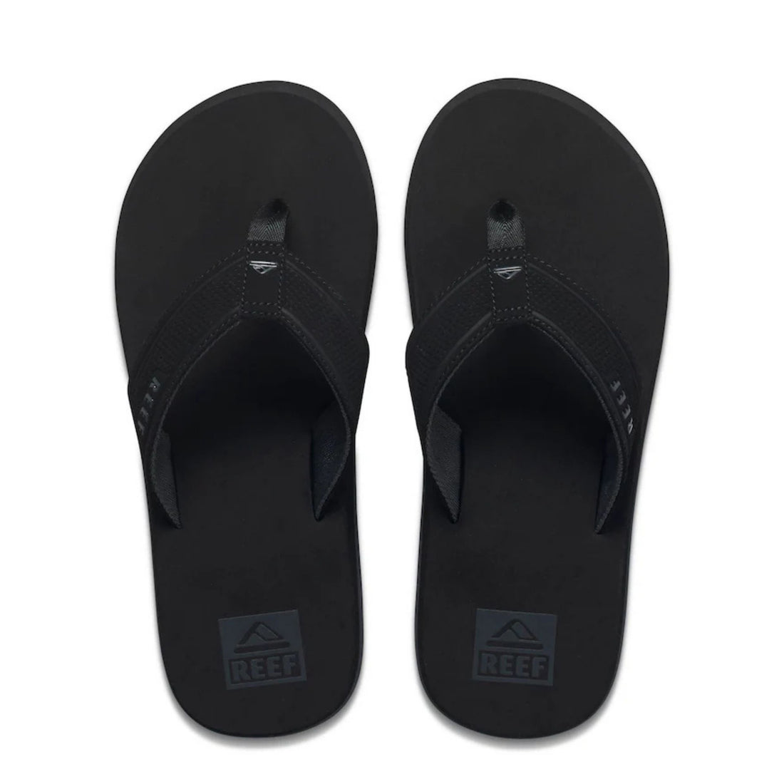 Reef The Layback Black Jandal — cushioned EVA sandals with durable rubber sole, available at Freeride Surf & Skate NZ.