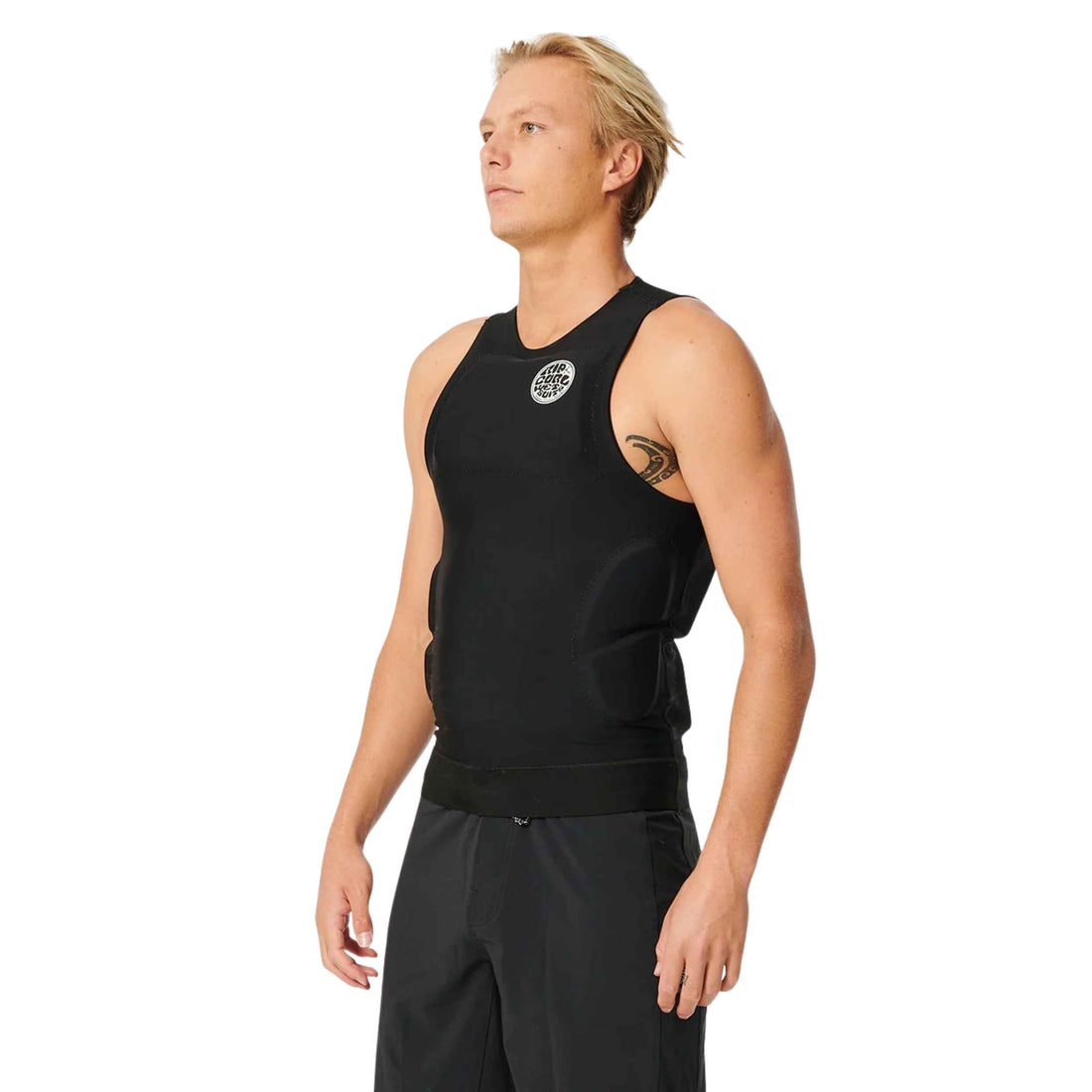 Rip Curl Big Wave Paddle Jacket with buoyancy panels, padded construction and zip-free entry, available at Freeride Surf & Skate NZ.