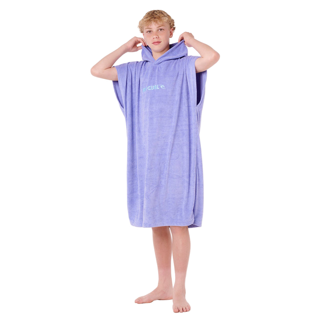 Designed for the little surfers, the Kids Brand Hooded Towel features microfiber fabric for softness and quick-drying. Available in small and large sizes, this hooded towel provides cozy coverage with fun, functional details.
