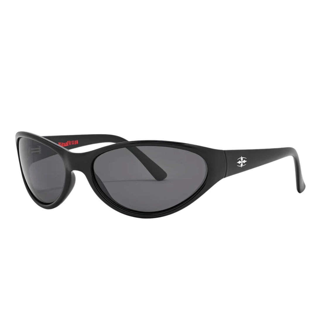 Ritual Morphine sunglasses in polished black with black polarised lenses, available at Freeride Surf & Skate NZ.