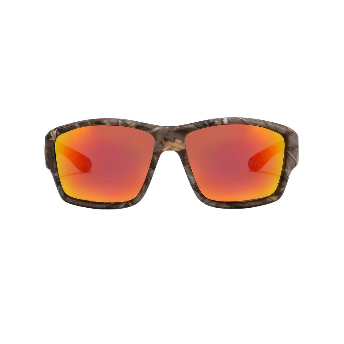 Ritual The Decline sunglasses combat brown with orange reflective polarised lenses oversized wrap frame at Freeride Surf & Skate NZ.