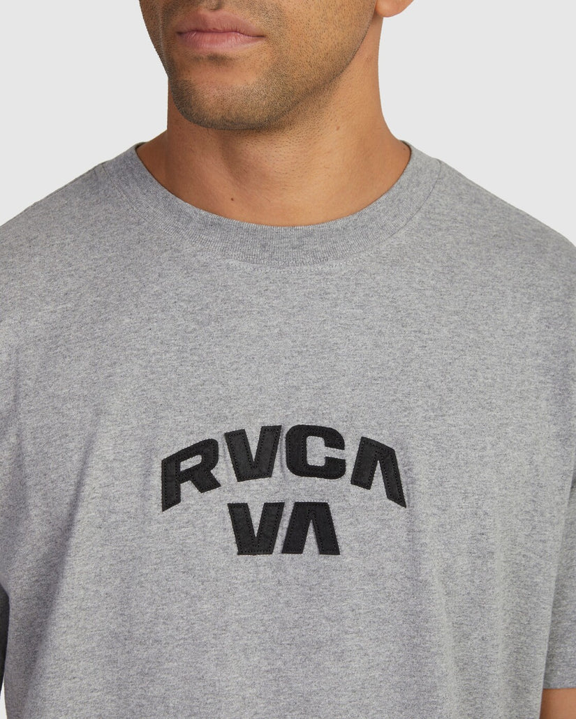 RVCA Strange Times Tee in Grey Marle available at Freeride Surf & Skate NZ.