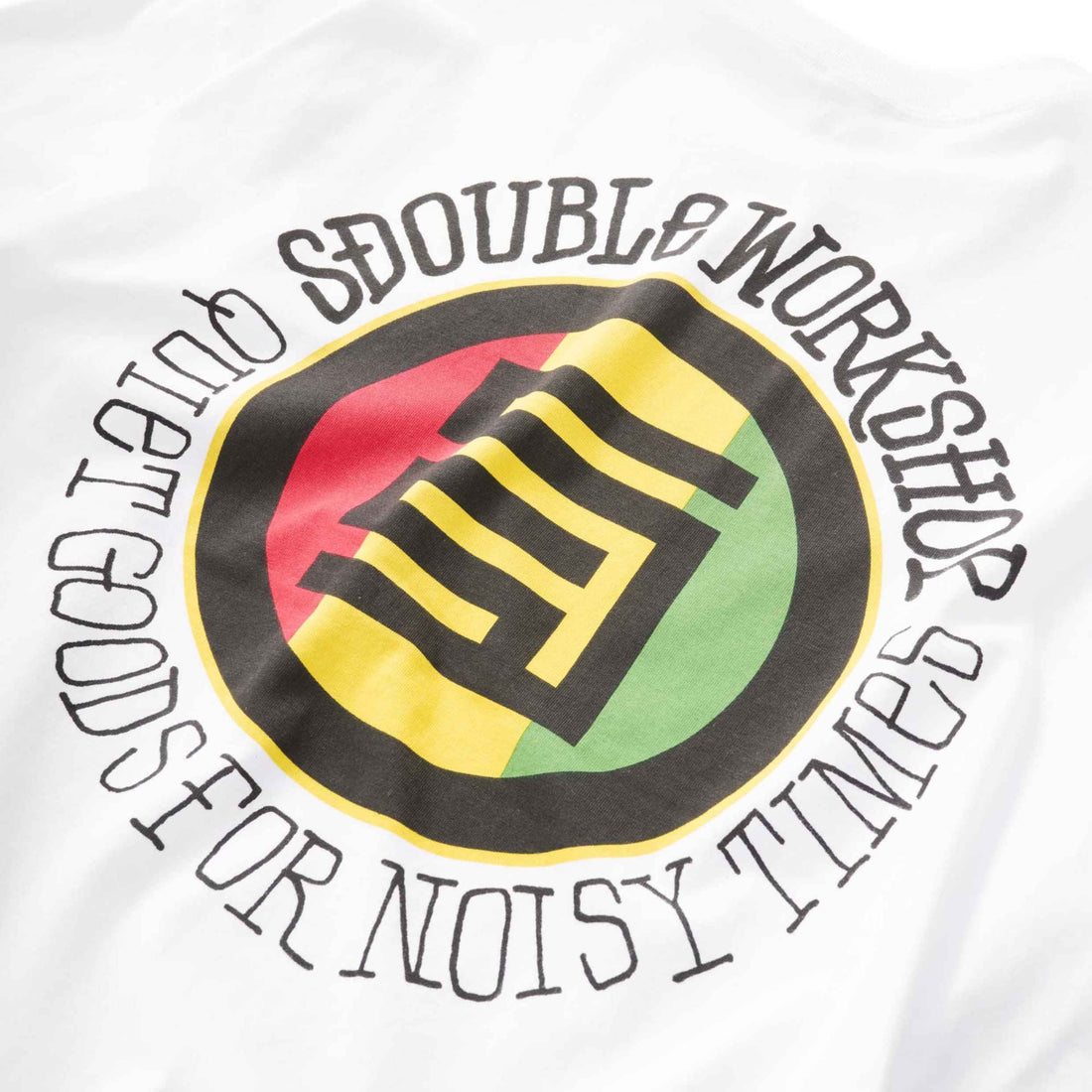 S/Double Quiet Dot Tee White available at Freeride Surf & Skate NZ.