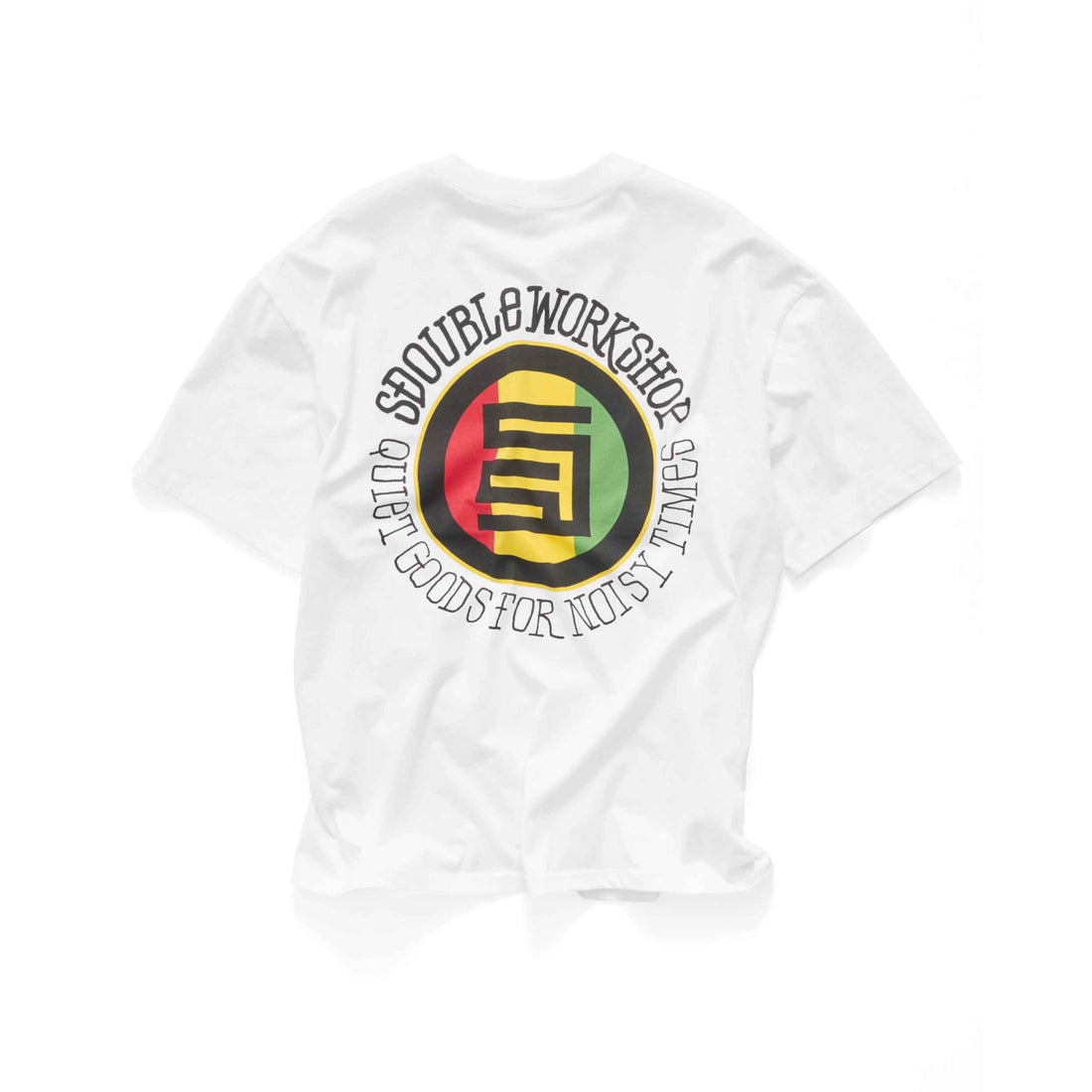 S/Double Quiet Dot Tee White available at Freeride Surf & Skate NZ.