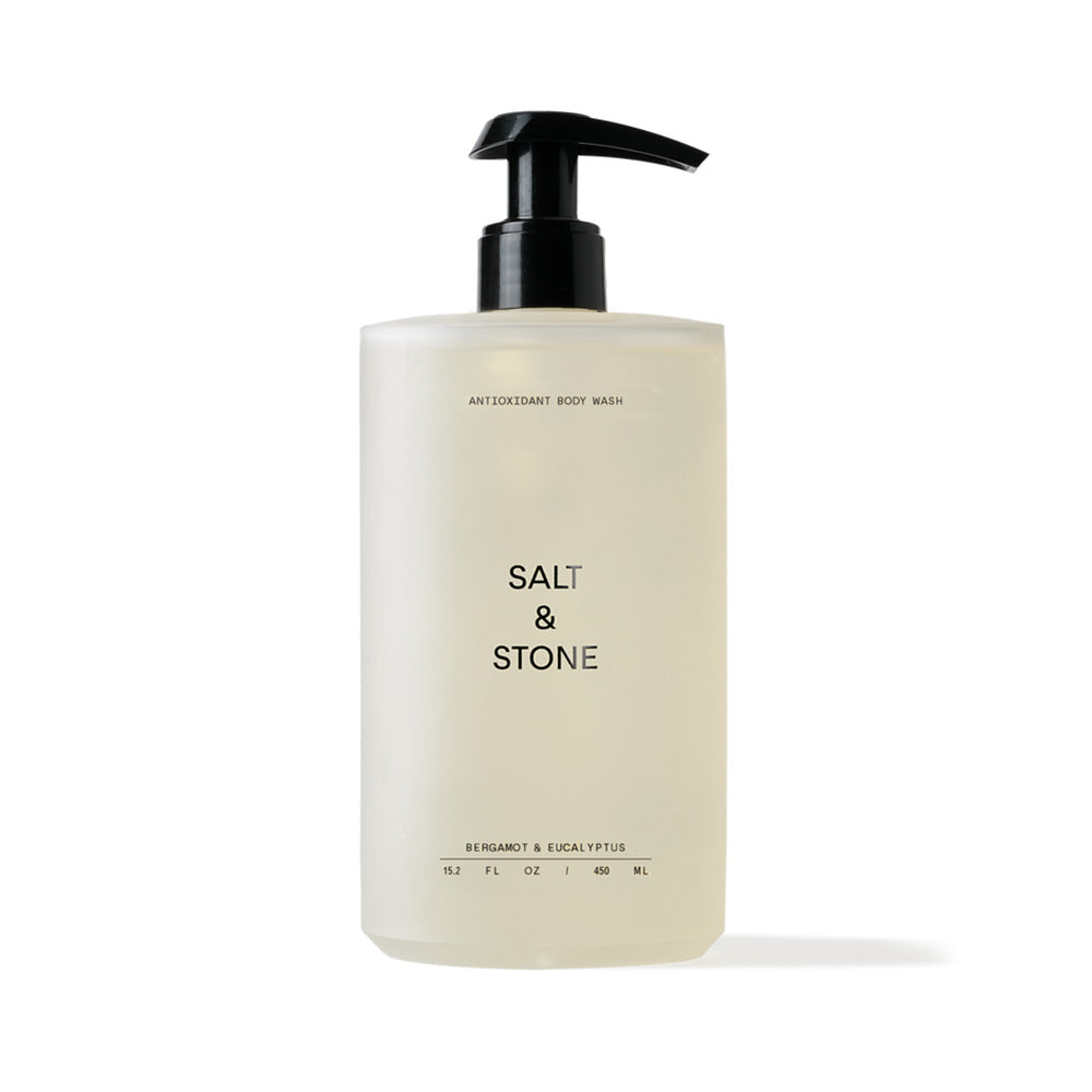 Salt and Stone antioxidant bodywash eucalyptus bergamot hydrating cleanser available at Freeride Surf & Skate NZ.