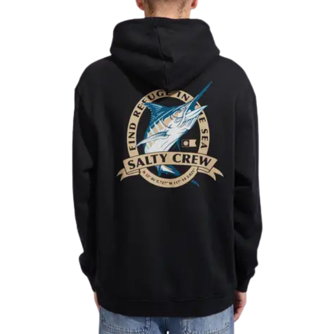 Salty Crew Bill Club mid weight hoodie mens surf hoodie available at Freeride Surf & Skate NZ.