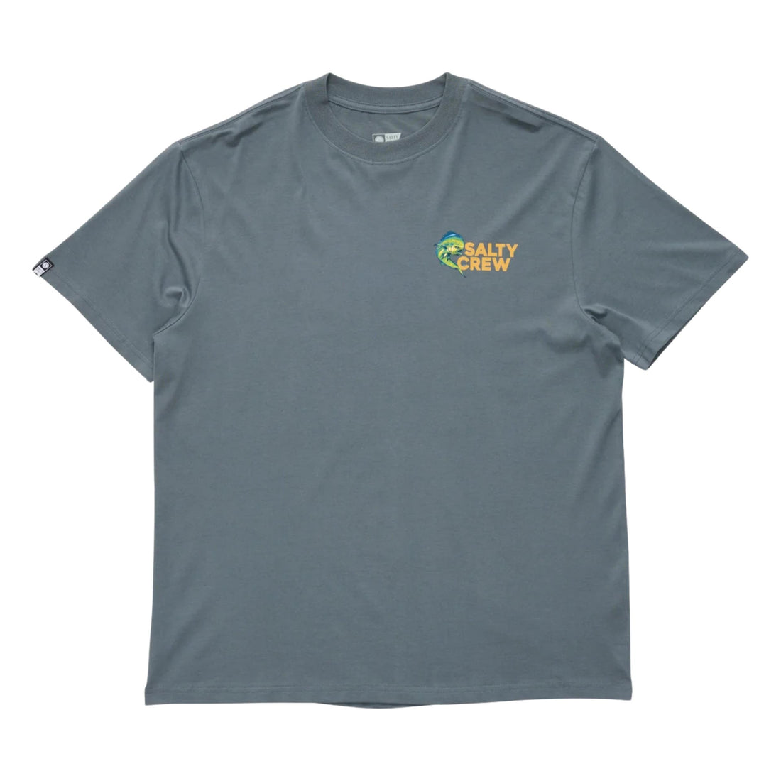 Salty Crew Mahi Club classic t-shirt in charcoal made from soft spun cotton, available at Freeride Surf & Skate NZ.