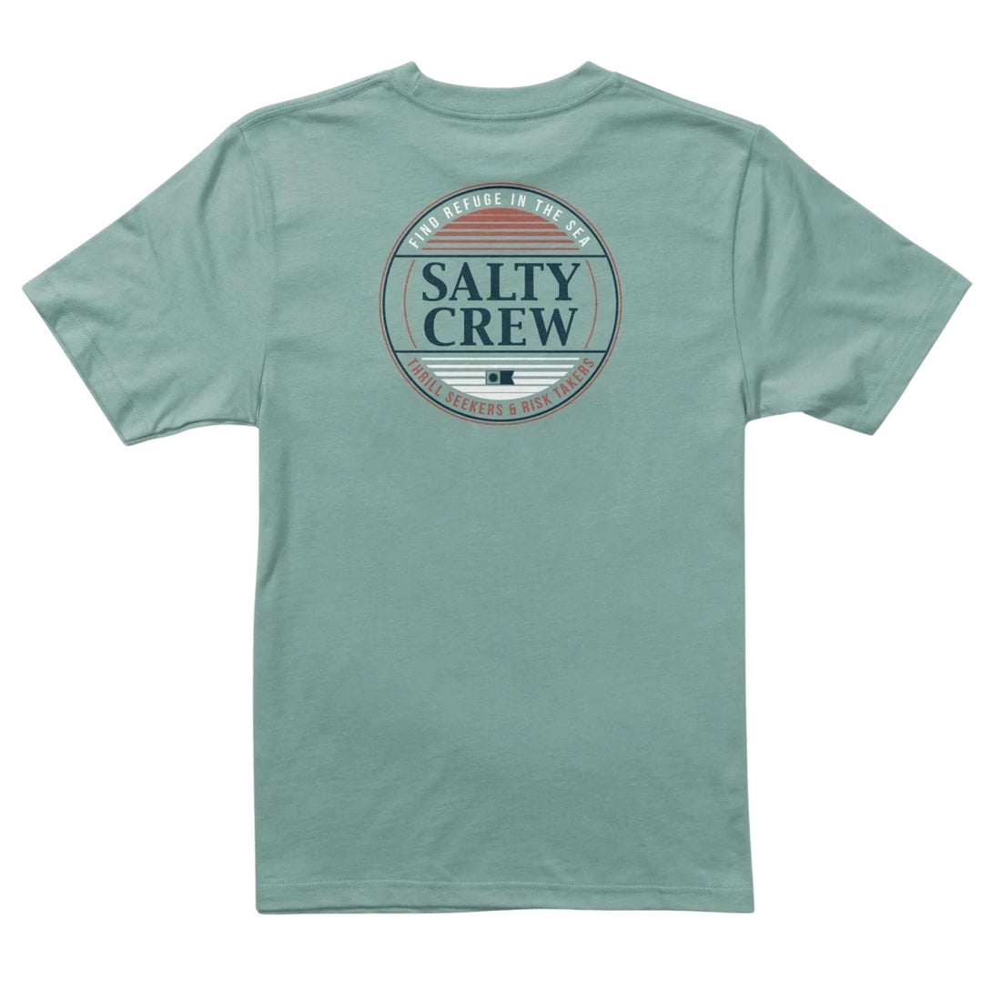 Salty Crew Simple Fade Mackerel Boys Tee in Mackerel available at Freeride Surf & Skate NZ.