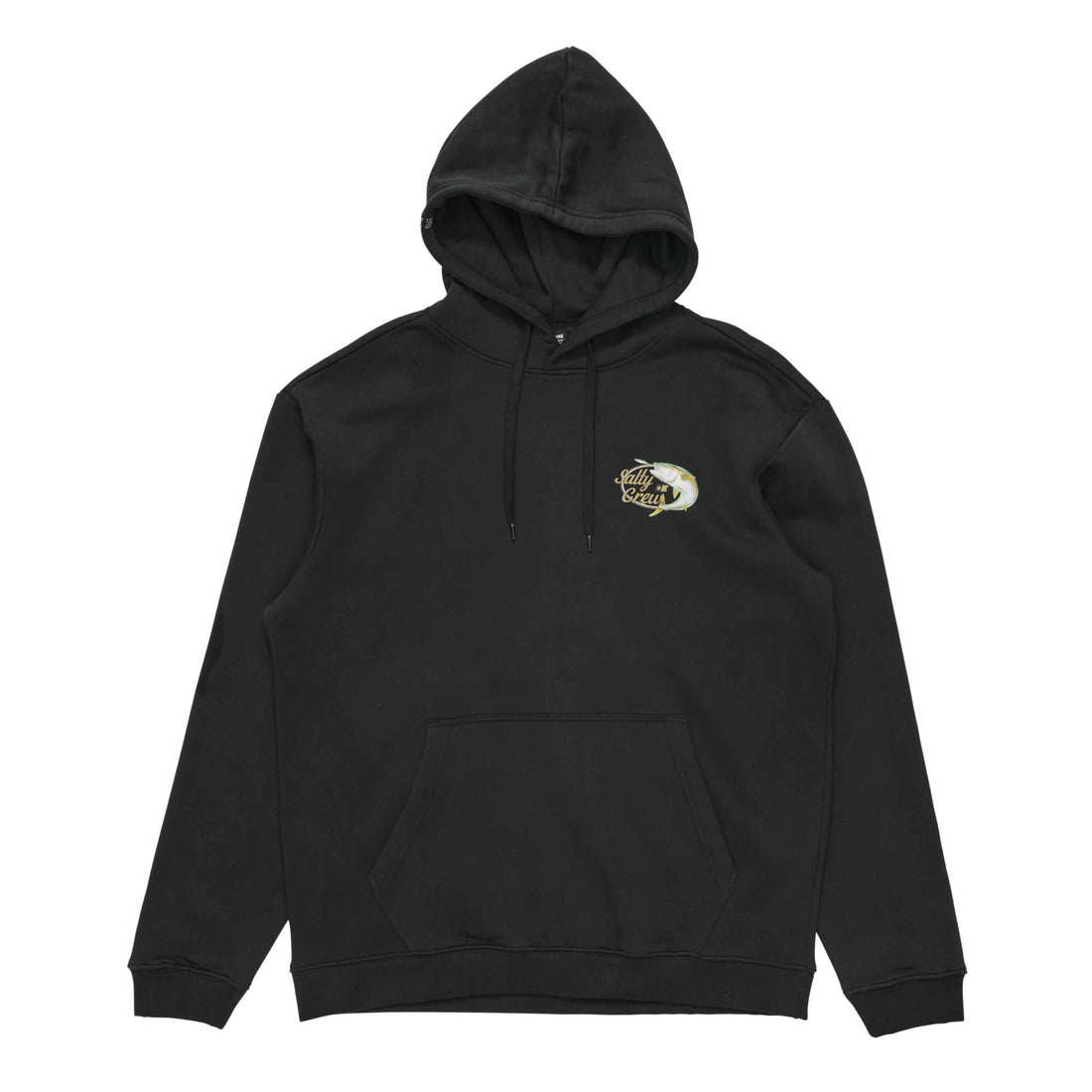 Salty Crew Yellow Tail Mid Weight Hood Black available at Freeride Surf & Skate NZ.