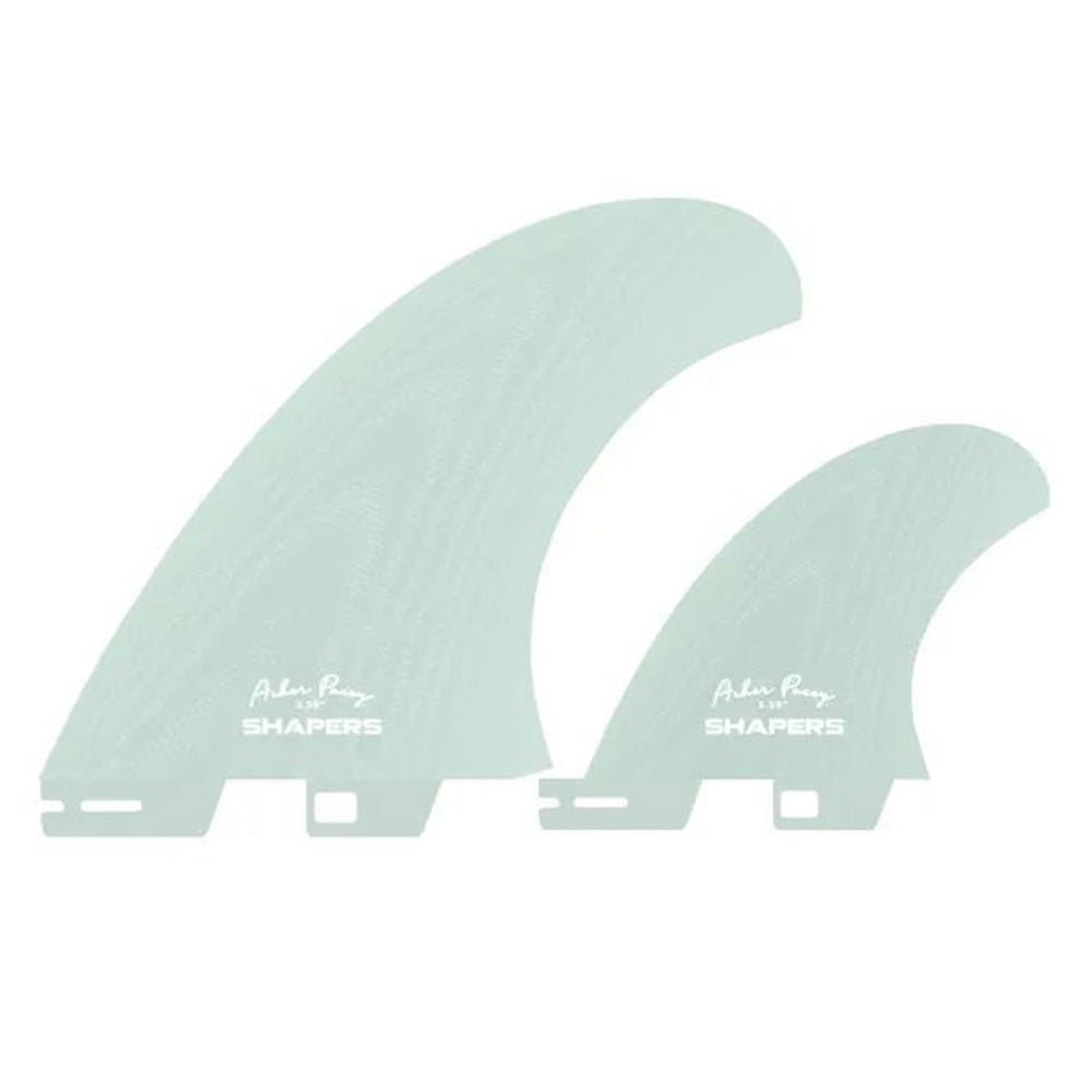 Shapers AP 5.79 Twin and Trailer Mist fin set for FCS II and FCS fin systems at Freeride Surf & Skate Auckland NZ