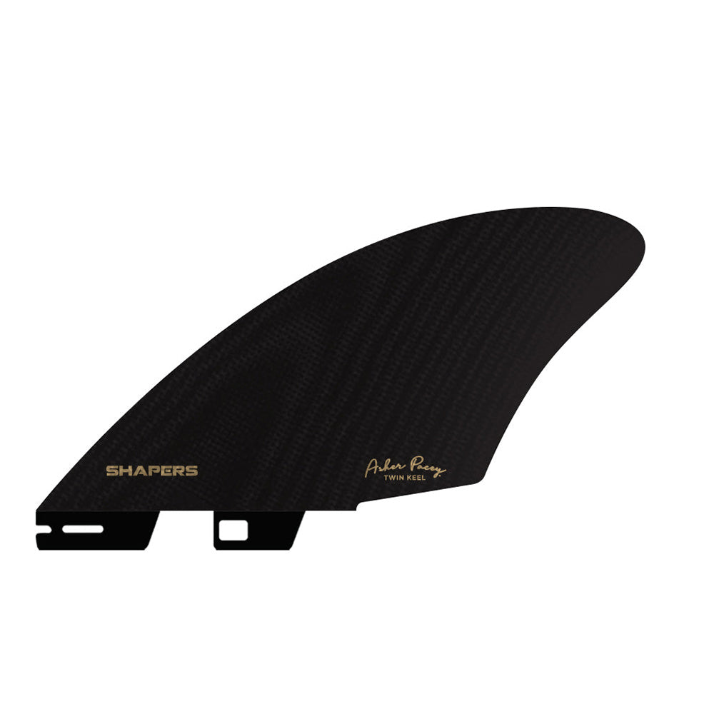 ASHER PACEY BLACK GLASS TWIN KEEL SHAPERS 2

A refined version of the traditional keel that caters for smaller boards and high performance surfing AP Keels provide loads of speed down the line, giving that classic glide and trim feel.

Compatible with FCSII Fin Systems

Specifications

Base 4.68"
Depth:4.43"
Sweep:48 degrees
Area:22.28"

Fin Colour

Black Fibreglass