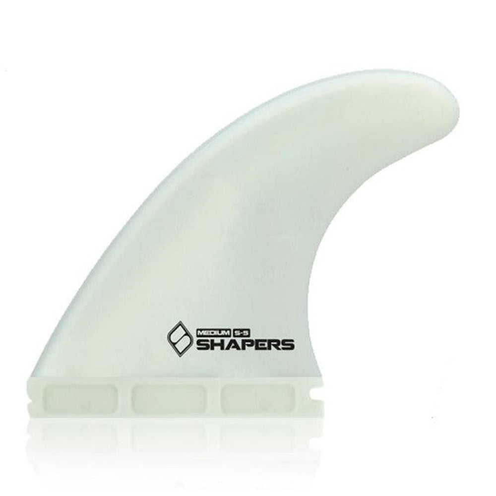 Shapers Fibre Flex Medium thruster fin set for Single Tab Futures fin systems at Freeride Surf & Skate Auckland NZ
