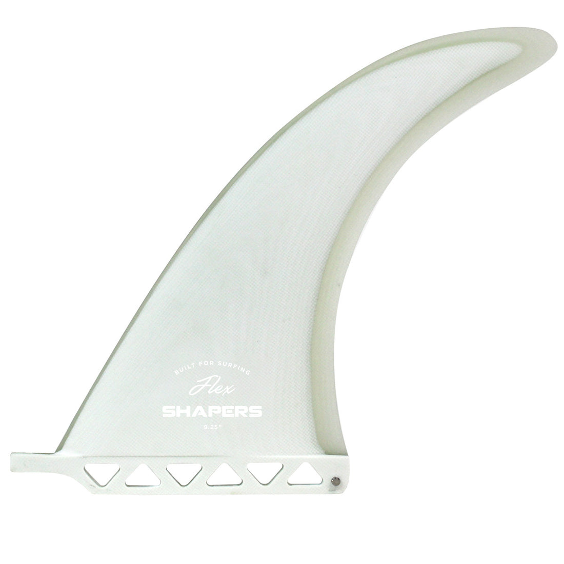 Shapers Flex 9.25" longboard fin white clear surfboard fin for longboard fin box surf shop Auckland NZ