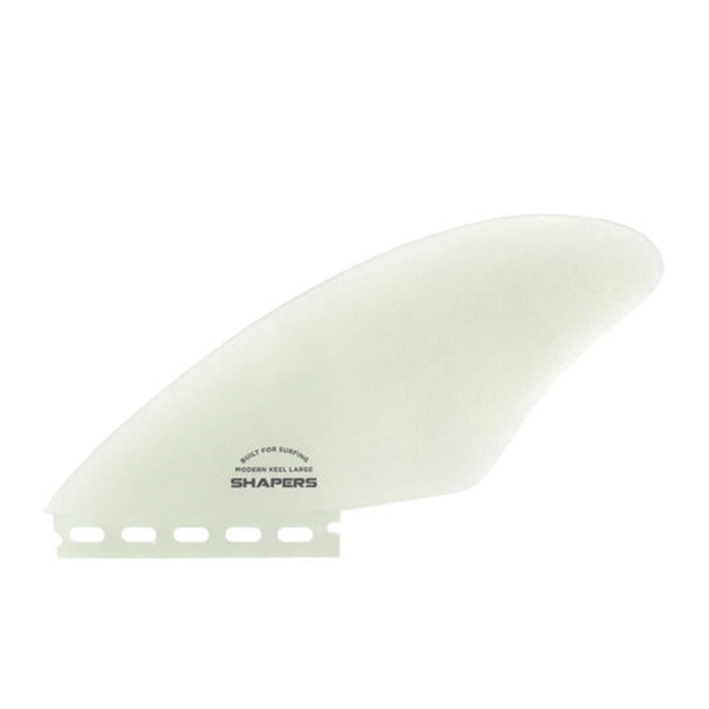 Shapers Modern Keel Clear Glass twin fin set for Single Tab Futures fin systems at Freeride Surf & Skate Auckland NZ