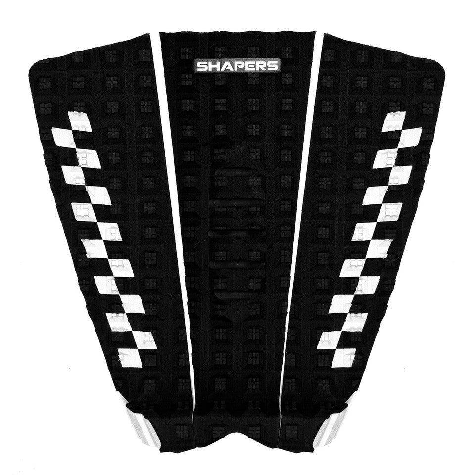 The Sheldon Simkus Pro Model Tailpad is a performance 3 piece tailpad template that is perfect for Performance Shortboards, Longboards, Twins, and Funboards.