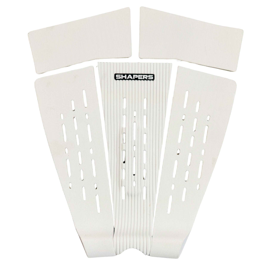 Shapers Ultra 5 piece surfboard tail pad white traction grip available at Freeride Surf & Skate NZ.