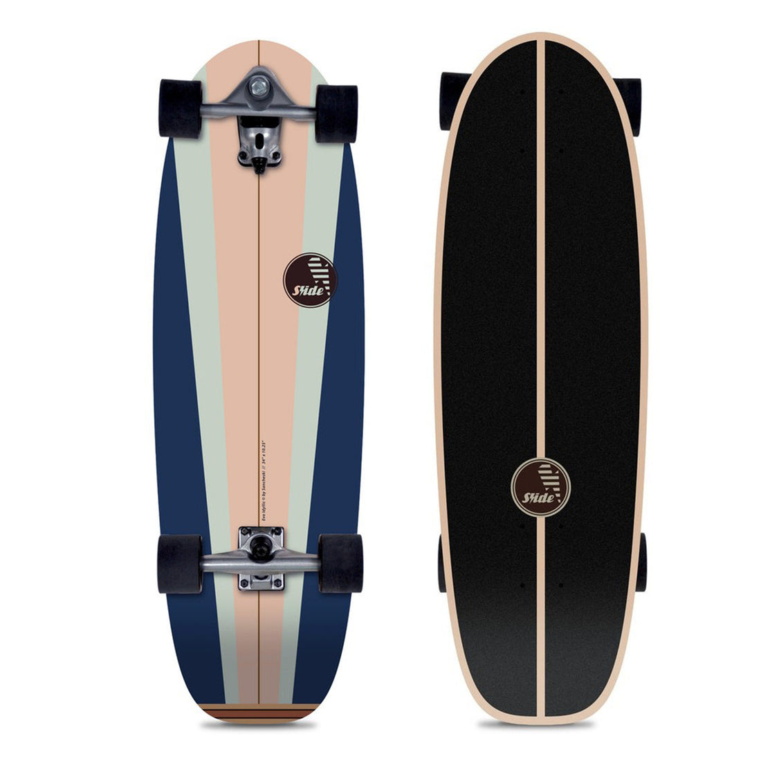Slide Evo-Lution Glide 34 Inch Surf Skate designed for stable carving and cruising.