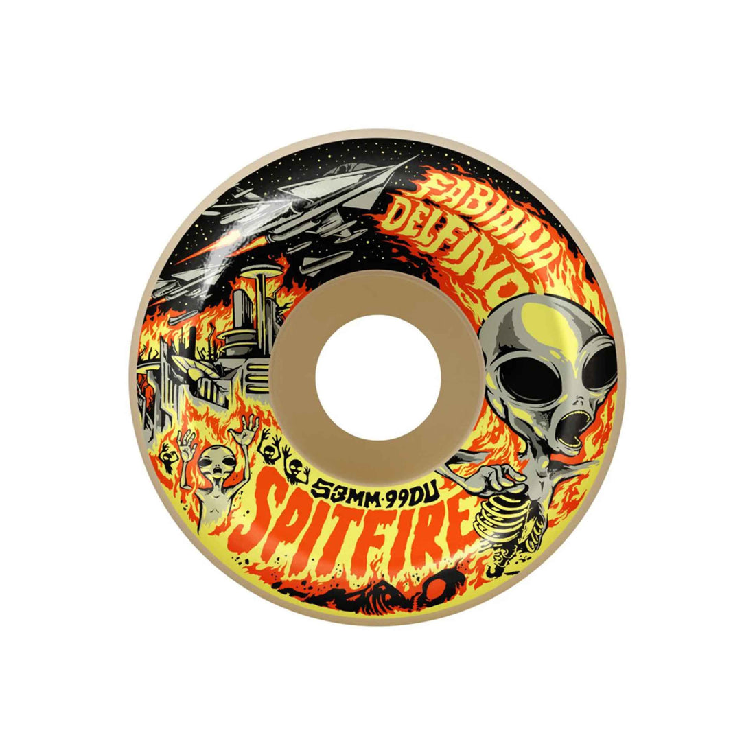 Spitfire Formula Four 99A Conical Full 54MM Fabiana Invasion skateboard wheels available at Freeride Surf & Skate NZ.