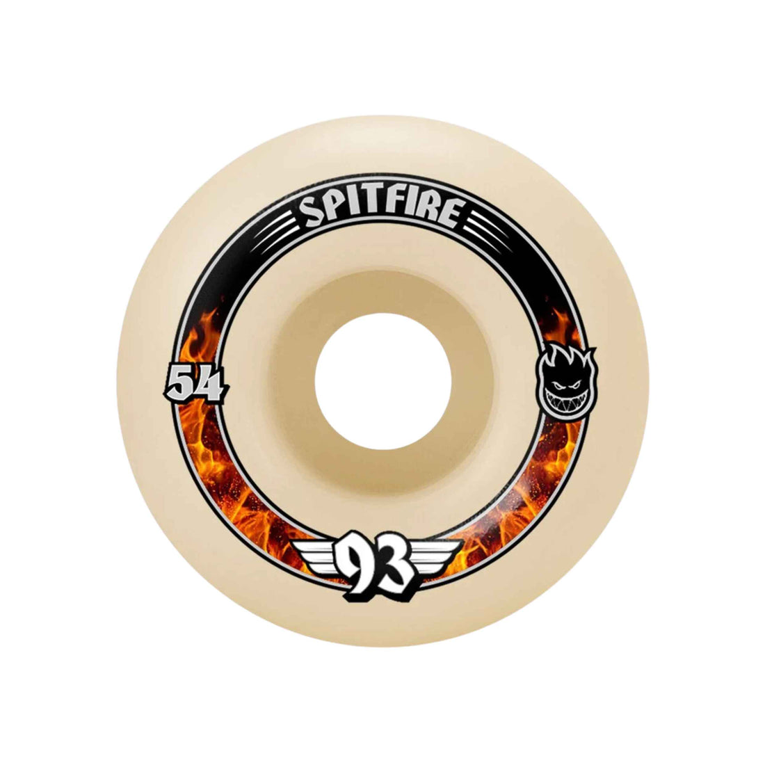 Spitfire Formula Four 93A Radial 54mm skateboard wheels in Natural.