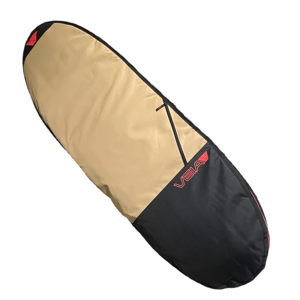 VEIA Explorer 6'6 Fish Day Bag Desert — premium 600D Cordura surfboard bag with heat-reflective backing and full padding, available at Freeride Surf & Skate NZ.