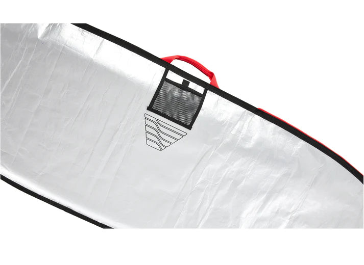 VEIA Explorer 7'0 Single Day Bag Squadron — premium 600D Cordura surfboard bag with reflective backing and full padding, available at Freeride Surf & Skate NZ.