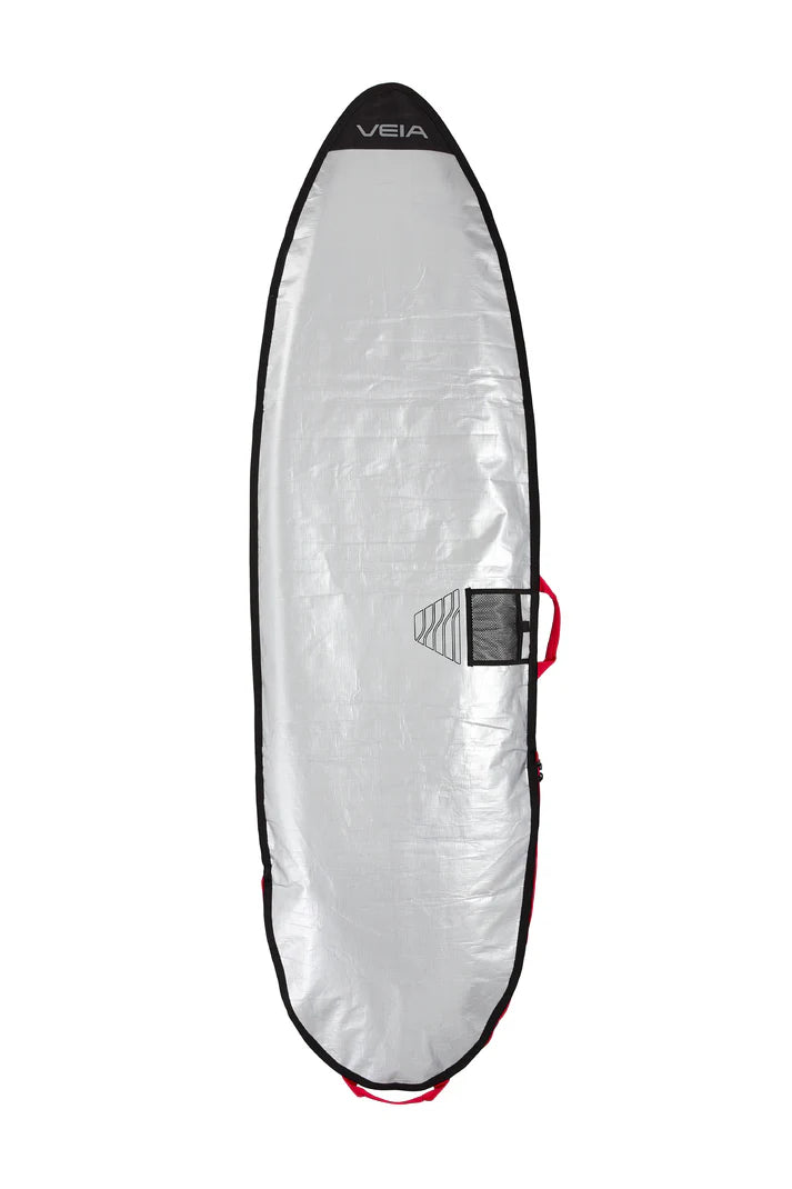 VEIA Explorer 7'0 Single Day Bag Squadron — premium 600D Cordura surfboard bag with reflective backing and full padding, available at Freeride Surf & Skate NZ.