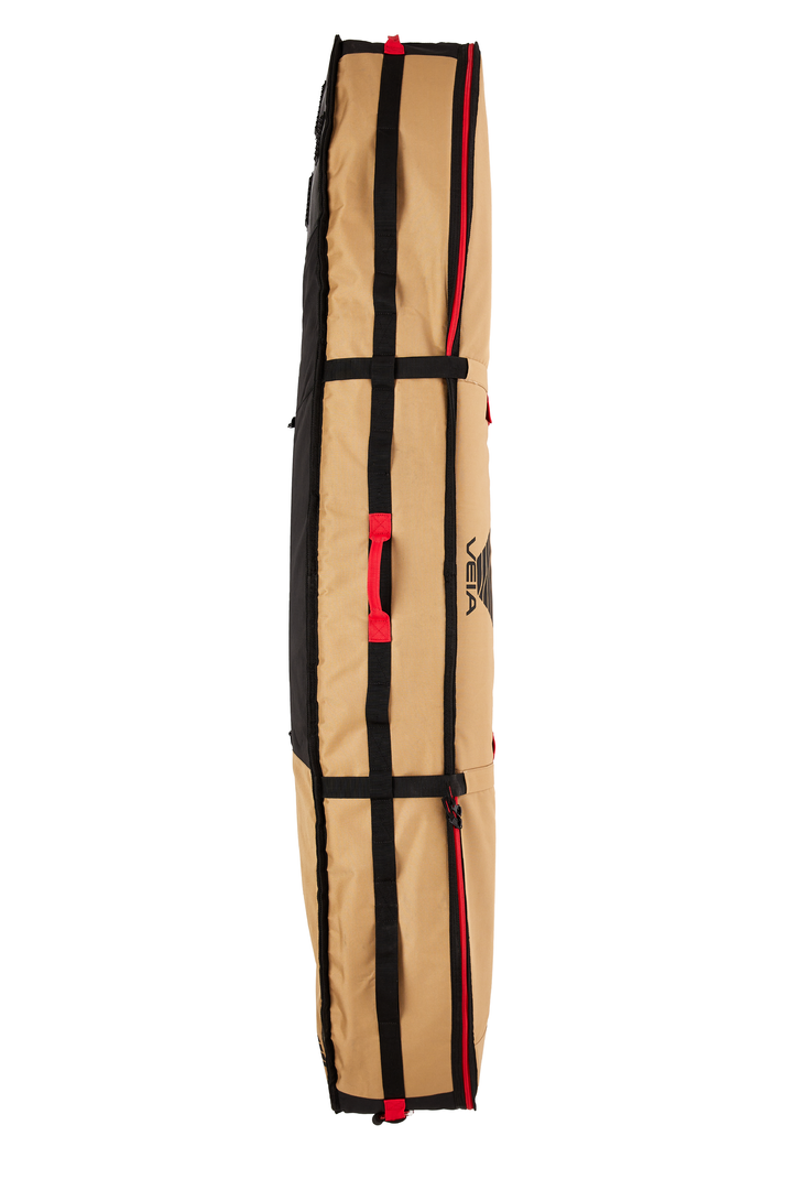 VEIA Four Board 7'0 Travel Bag Desert — premium multi-board surf travel bag with Pro Quadrant material and rockered shape, available at Freeride Surf & Skate NZ.