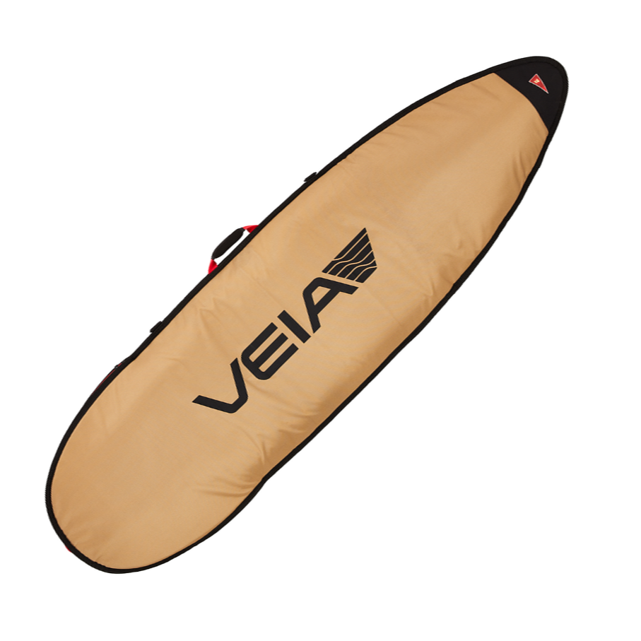 VEIA JJF 6'0 Day Bag Desert — premium John John Florence surfboard day bag with 600D Cordura and 6.5mm padding, available at Freeride Surf & Skate NZ.