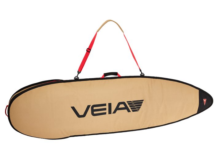 VEIA JJF 6'0 Day Bag Desert — premium John John Florence surfboard day bag with 600D Cordura and 6.5mm padding, available at Freeride Surf & Skate NZ.