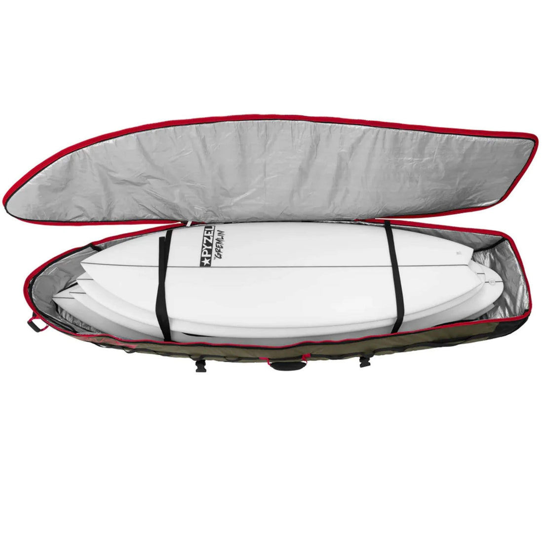 Veia quality multi surfboard travel bag by John John Florence exclusive at Freeride Surf Skate on sale. Fits 3-4 surfboards.
