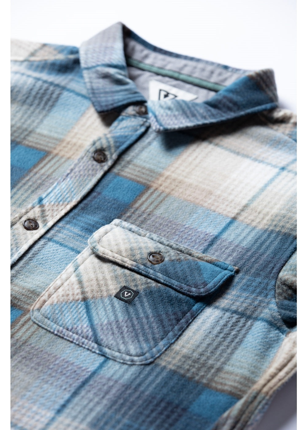 Vissla Eco-Zy polar flannel sea water recycled fleece shirt available at Freeride Surf & Skate NZ.
