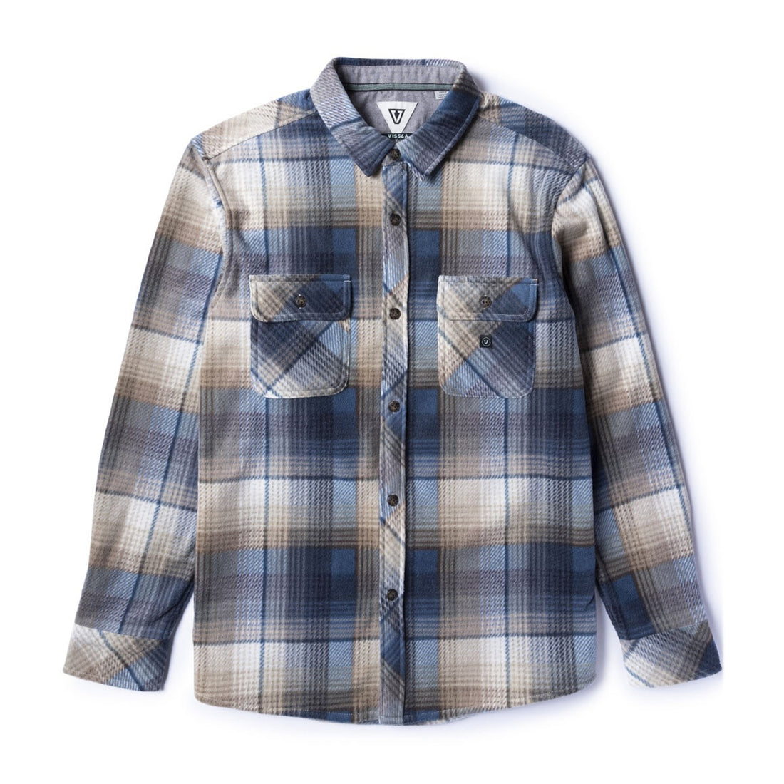 Vissla Eco-Zy polar flannel sea water recycled fleece shirt available at Freeride Surf & Skate NZ.