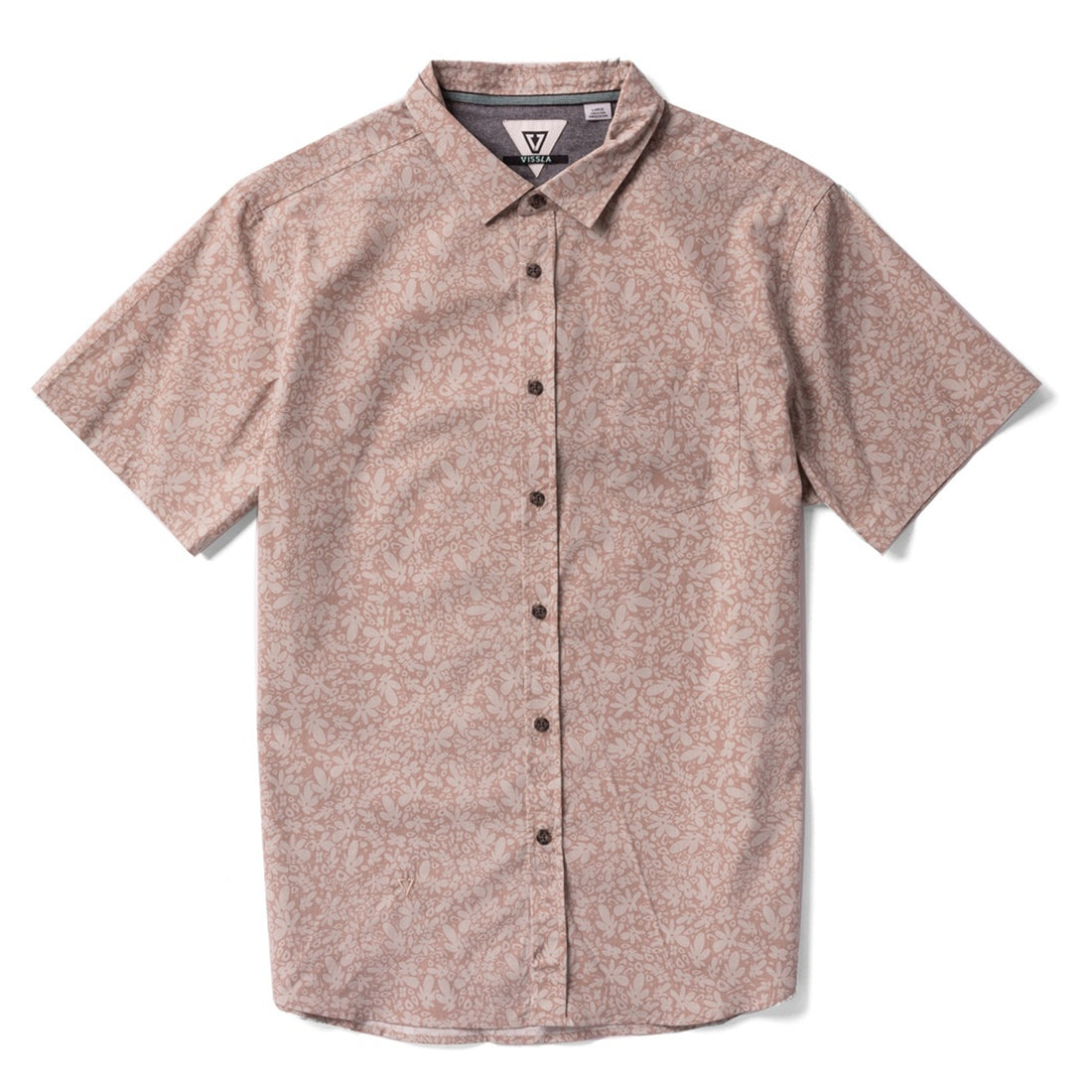 Vissla Superbloom Eco Short Sleeve Shirt in Husk available at Freeride Surf & Skate NZ.