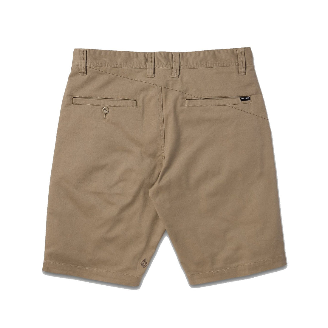 Volcom Frickin Modern Stretch 21" Short in Khaki with modern chino fit and classic five-pocket styling.