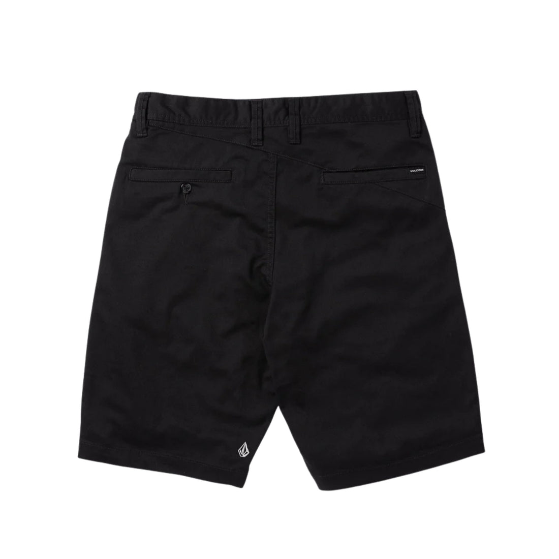 Volcom Frickin Modern Stretch 21-inch Short in Black with modern fit, available at Freeride Surf & Skate NZ