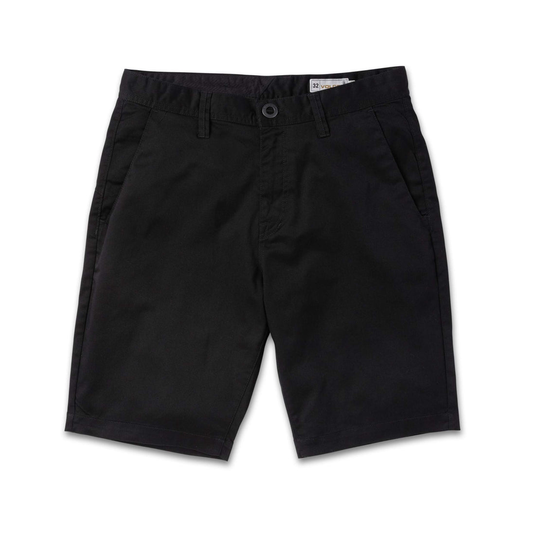 Volcom Frickin Modern Stretch 21-inch Short in Black with modern fit, available at Freeride Surf & Skate NZ