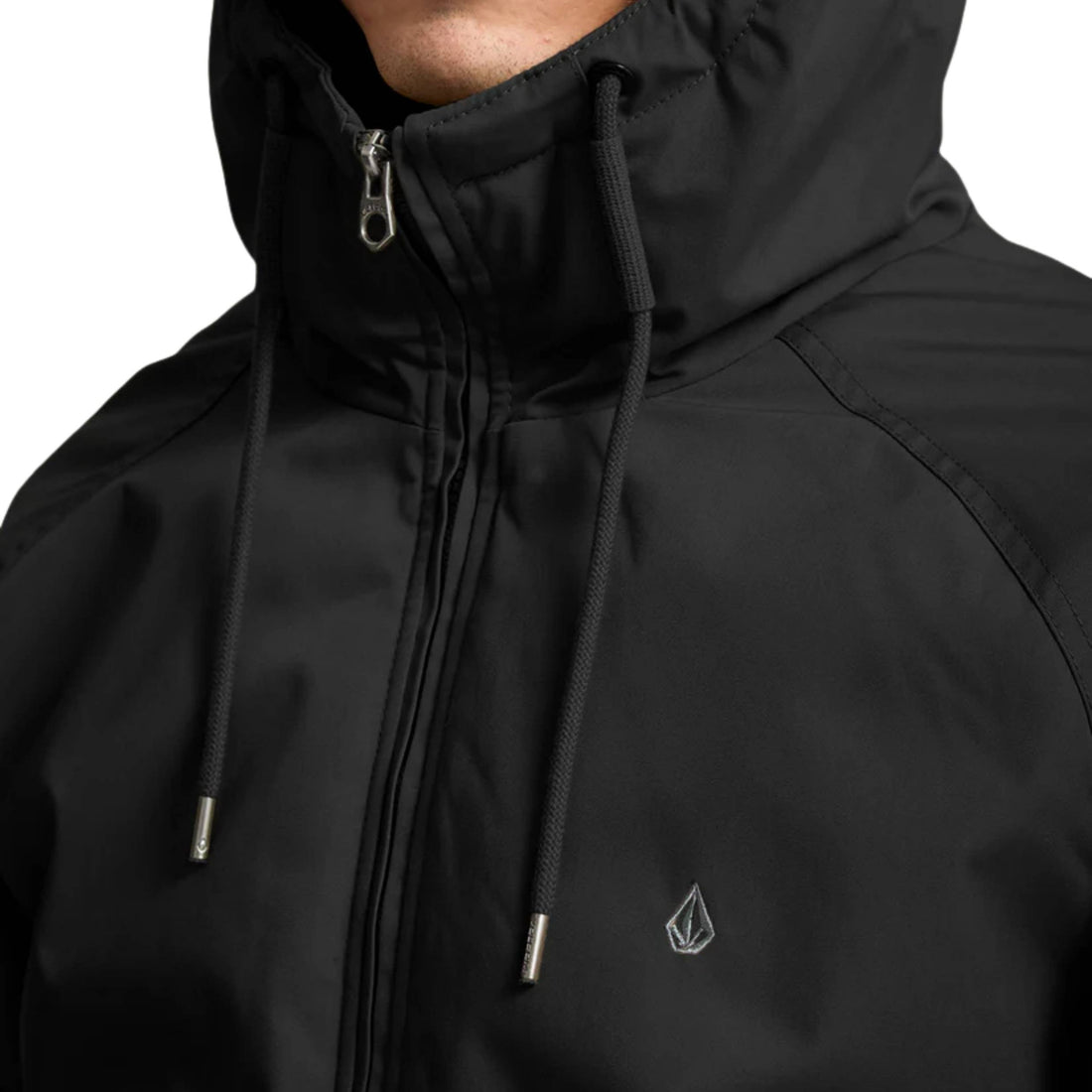 Volcom Hernan 10K jacket black mens waterproof insulated jacket available at Freeride Surf & Skate NZ.