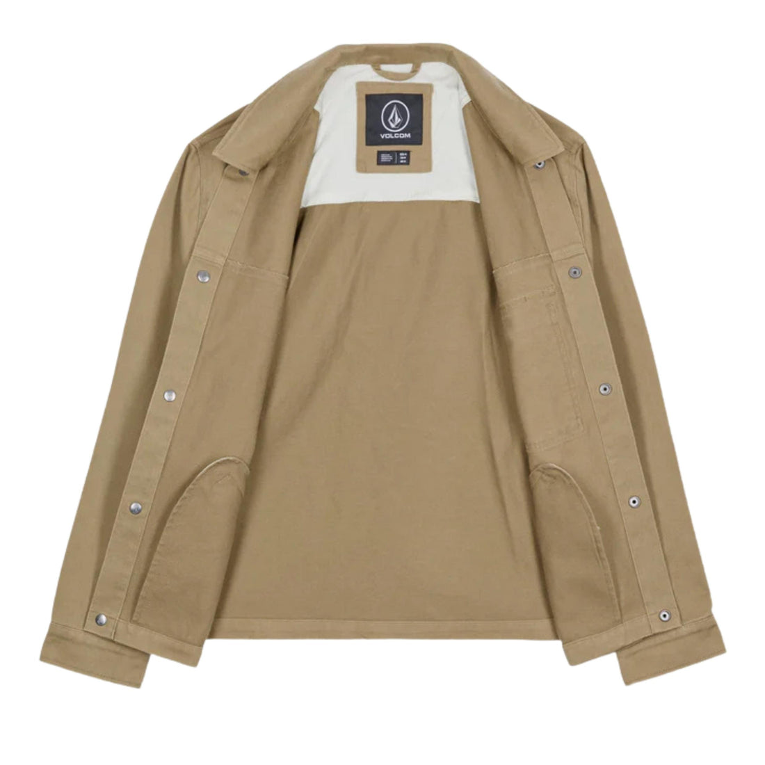 Volcom Lostcontrol jacket dark khaki mens trucker jacket available at Freeride Surf & Skate NZ.