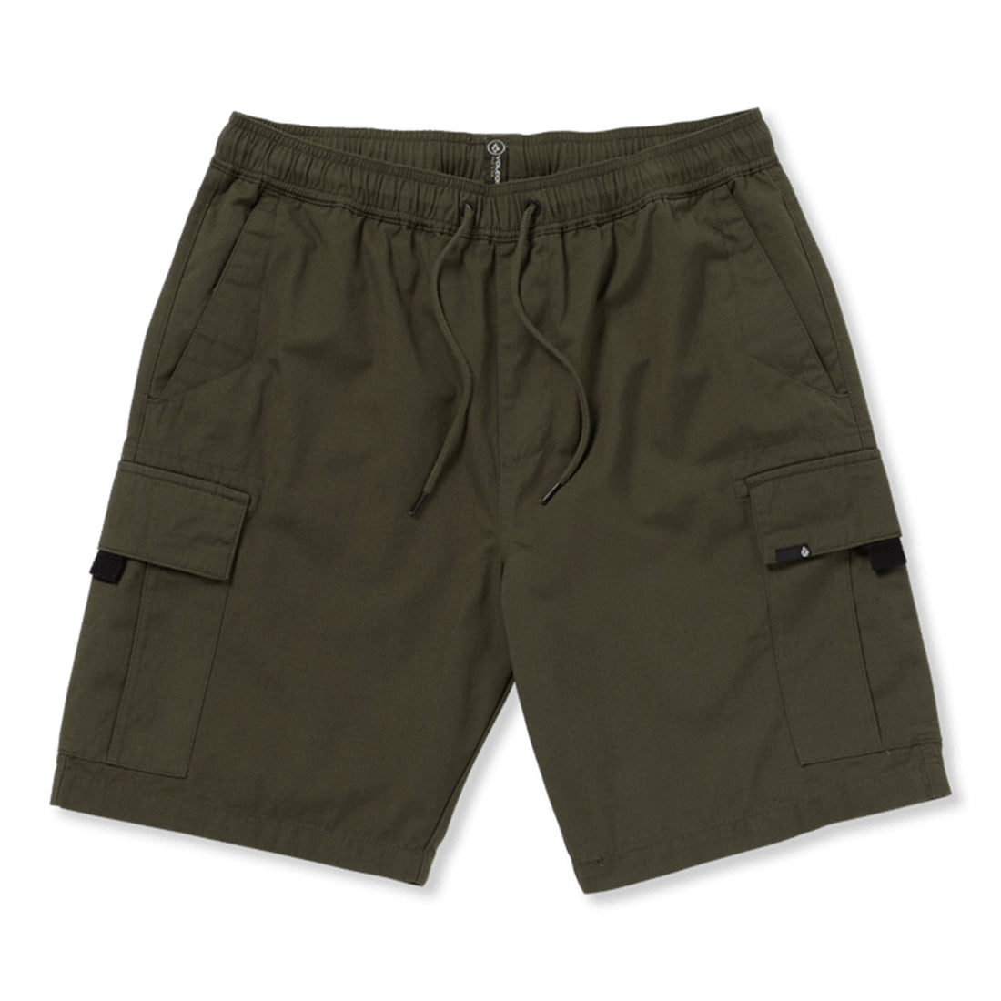 Volcom March Men's Cargo Short in Wren with relaxed fit, elastic waist and large side cargo pockets.