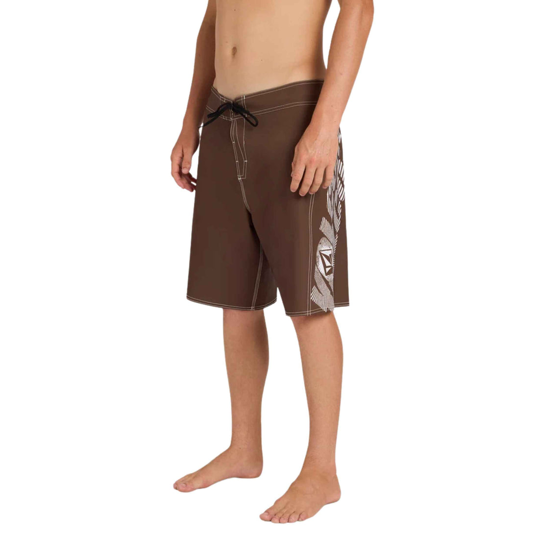 Volcom Reaper Stone Mod 21-inch Boardshort in Brown Stone with Stone Shield 4-way stretch and Mod Tech Fit, available at Freeride Surf & Skate NZ.