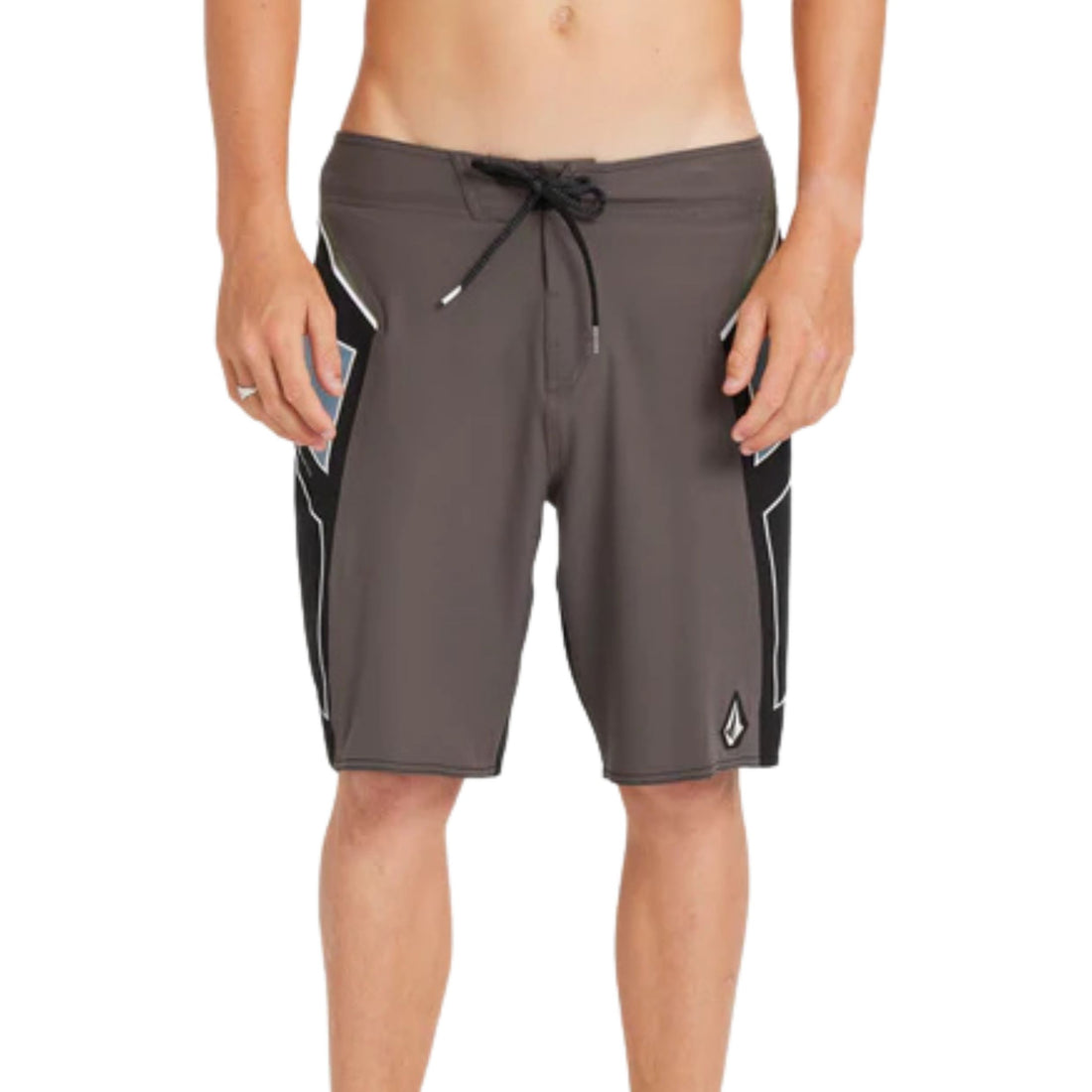 Volcom Team Mod 20" Boardshorts in Storm Cloud — lightweight 4-way stretch performance surf shorts, available at Freeride Surf & Skate NZ.