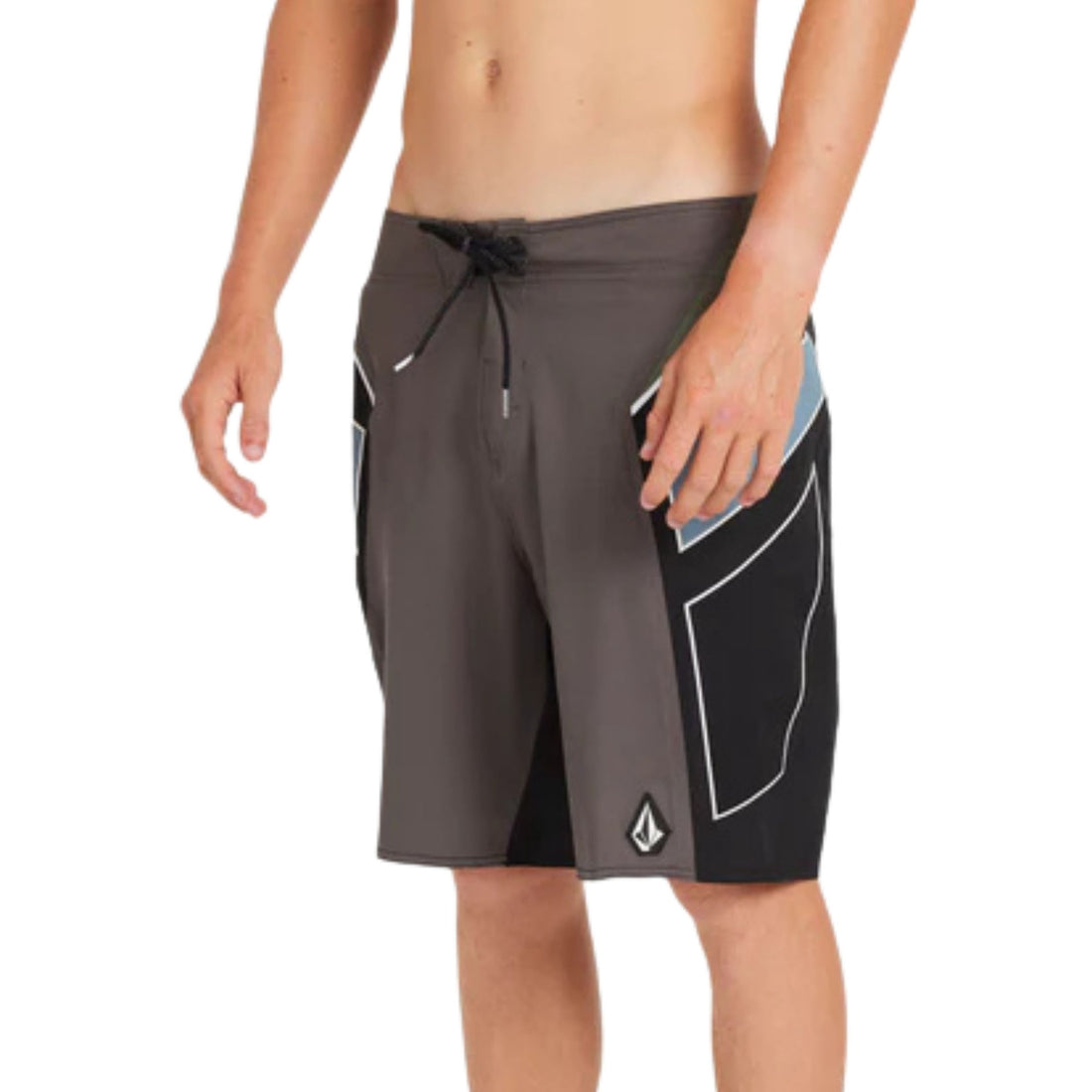 Volcom Team Mod 20" Boardshorts in Storm Cloud — lightweight 4-way stretch performance surf shorts, available at Freeride Surf & Skate NZ.