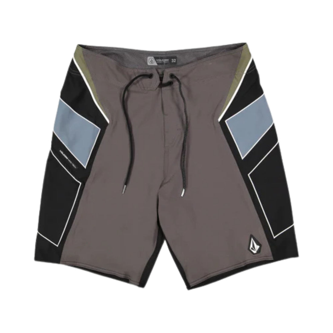 Volcom Team Mod 20" Boardshorts in Storm Cloud — lightweight 4-way stretch performance surf shorts, available at Freeride Surf & Skate NZ.